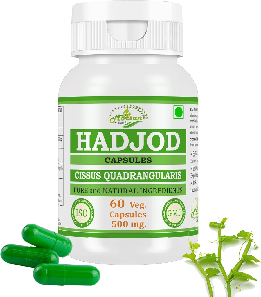 Hadjod (Cissus Quadrangularis) pour la santé optimale des os et des articulations.