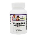 BariatricPal Vitamine D-3 125mcg (5000 UI) - Softgels végétariens d'aval facile (Bouteille 100ct)