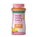 Nature's Bounty Optimal Solutions Cheveux, peau et ongles avec biotine et collagène, supplément de vitamines aux agrumes, 2500 mcg, 80 Ct, 40 portions totales