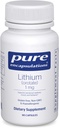 Encapsulations pures Lithium (Orotate) 1 mg Obtenir un soutien pour le calme et le comportement 90 Capsules