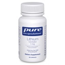 Encapsulations pures Lithium (Orotate) 1 mg Obtenir un soutien pour le calme et le comportement 90 Capsules