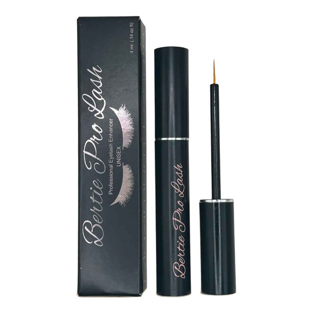 Bertie Pro Lash Enhancing Cils et Sourcils Croissance Sérum Cheveux (4ml) Premium Maquillage Vegan & Traitement sans cruauté pour les cils, extensions et sourcils naturels.