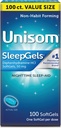 Unisom Nighttime Sleep-Aid Gels, Diphenhydramine HCI 50mg, 100 Count