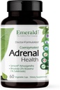 EMERALD LABS Santé adrénale - Soulagement du stress, soutien énergétique et sommeil restaurateur avec Ashwagandha sensoril, vitamines B, Rhodiola et plus* - Sans gluten - 60 capsules végétales (30 jours d'approvisionnement)