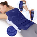 RETIX Large Ice Pack pour le dos, 13,0 x 21,0 Gel réutilisable Cold Pack pour la couverture complète du dos, Cold Compress Wrap pour épaule, hanche, soulagement des jambes, idéal pour la fatigue, la douleur musculaire et la récupération quotidienne, Marine