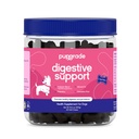 Soutien digestif pupGrade pour chiens - Supplément prébiotique et probiotique avec mélange d'enzymes - Stomach, Diarrhée, Bowel et Immune support - citrouille, bleuets, huile minérale - 60 Chews doux