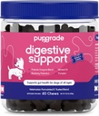 Soutien digestif pupGrade pour chiens - Supplément prébiotique et probiotique avec mélange d'enzymes - Stomach, Diarrhée, Bowel et Immune support - citrouille, bleuets, huile minérale - 60 Chews doux