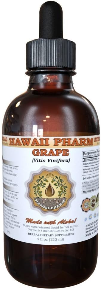 Extrait liquide de raisin, supplément de teinture de graines de vigne (Vitis Vinifera) 2 oz