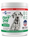 Vital Planet - Flora Dog Probiotic Powder Supplement avec 20 milliards de cultures et 10 souches, Immune de haute puissance et probiotiques de soutien digestif pour chiens, 7,84 oz., 222 Grams, 60 portions