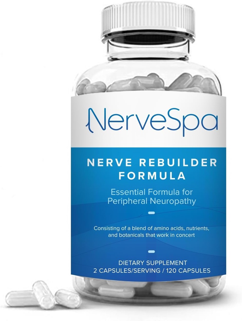 M PAIN MANAGEMENT TECHNOLOGIES Nerve Support Supplement - Oxyde nitrique/L-Arginine - Pieds Jambes orteils de résistance maximale Support Nerve Formule 120 Caps