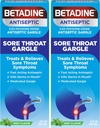 Bétadine Mal Gorge Relief Gargle, Mint Flavor, Antiseptique à action rapide, Povidone-Iodine 0,5%, 8 oz (paquet de 2)