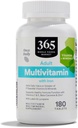 365 par Marché des aliments entiers, Multivitamine adulte au fer, 17 vitamines et minéraux essentiels, 180 comprimés