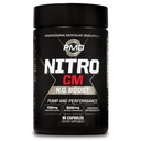 PMD Sports Nitro cm - Oxyde nitrique avec supplément de préentraînement Agmatine - Préentraînement de croissance musculaire avec L Arginine - Boost d'endurance pour l'exercice dur, l'entraînement et la musculation - 90 capsules