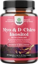 Myo-Inositol & D-Chiro Inositol Supplément pour femmes - Supplément Choline pour réguler le cycle menstruel, la fertilité et l'équilibre hormonal - Capsules d'équilibre hormonal pour femmes avec Myo et D-Chiro - 60 capsules