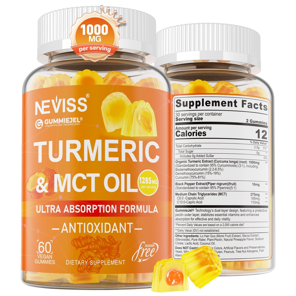 Gommies curcuma 1000mg avec huile C8 C10/MCT, antioxydant organique, supplément curcumin curcuma curcuma curcuma curcuma curcuma curcuma curcuma curcuma curcuma curcuma curcuma curcuma curcuma curcuma curcuma curcuma curcuma avec extrait de poivre noir, confort de soutien, énergie boost, ultra absorption, sans sucre, 60 Cts