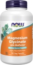 MAINTENANT Suppléments, Glycinat de magnésium avec BioPerine, 180 Capsules de Veg