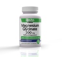 Glycinat de magnésium 200 mg par portion, santé musculaire et cardiovasculaire, magnésium buffered, santé et métabolisme nutritif, biodisponibilité élevée, 60 portions