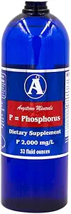 Supplément de phosphore - Minéraux d'Angstrom Phosphore ionique liquide 2000ppm - 32oz