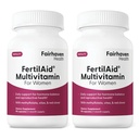 Fairhaven FertilAid pour la santé des femmes Suppléments pour la fertilité de la vitamine prénatale pour les femmes Conception pour elle avec Vitex et Folate