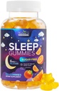 Gummies de sommeil 6mg par portion - Sans sucre Melatonine Supplément Gummy pour adultes - Natural Zéro Sucre Gummy de sommeil pour adultes et enfants, Orange Aromatisé, Soutien de sommeil extra-fort - 120 Gummies
