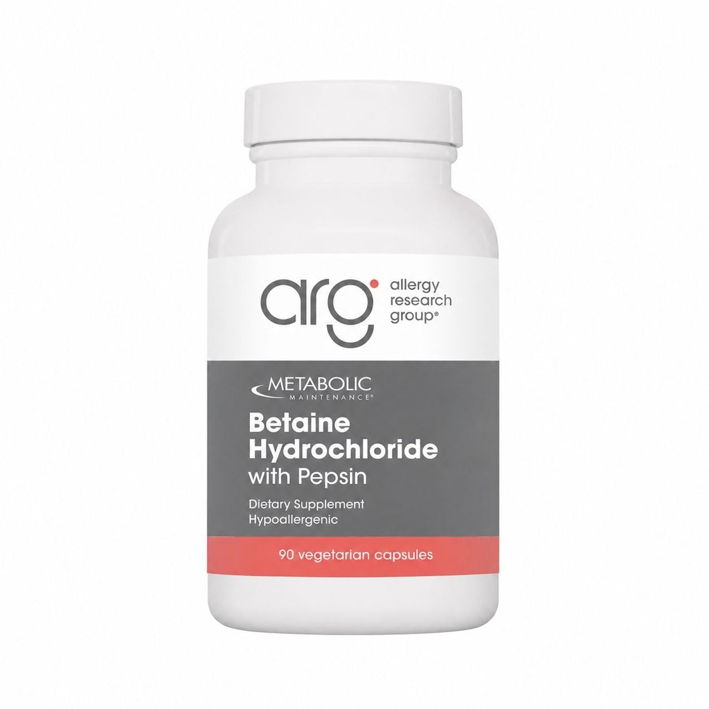 Maintenance métabolique Betaine HCL + Pepsin Enzyme digestive - Protéines Digestion + Supplément de soutien de santé Gut (100 capsules)