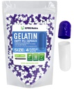 XPRS Nutra Taille 4 Capsules vides - 100 Compter les petites capsules de gélatine vide - Pills Bricolage Capsule Remplissage - Remplissage pur bouchons de gel de pilules pour les suppléments Do-It-Youlf (Purple/White)