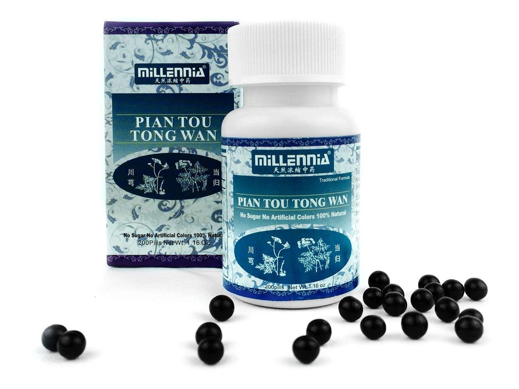 Supplément à base de plantes Millennia - Pian Tou Tong Wan - 1 bouteille