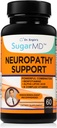 Supplément de soutien à la neuropathie SugarMD – 60 capsules de supplément de nerve avec acide lipoïque alpha, Benfotiamine et vitamine D3 B6 B12 - Supplément de soutien de nerve pour pieds, mains, doigts et jambes - 30 jours d'approvisionnement