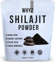 WHYZ Shilajit Powder, 50g(1.7 oz), Shilajit Pure Himalayan Mineral avec poudre d'acide fulvic, composé de chilajit et de minéraux fulvic pour le soutien immunitaire et supplément énergétique, 200 portions