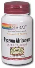 Solaray - Pygeum Africanum (Extract), 50 mg, 60 gélules