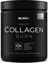 ELMNT Super Collagen poudre pour femmes perte de poids + beauté w probiotiques, acide hyaluronique, vinaigre de cidre de pomme, KSM-66, biotine - supplément de protéines multi collagènes premium Colagen pour femmes (non aromatisé)