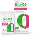 Bio K+ Femmes – Supplément probiotique pour les femmes soutient la santé vaginale et urinaire avec 2 milliards CFU 2 souches, probiotiques vaginaux pour les femmes – 30 capsules