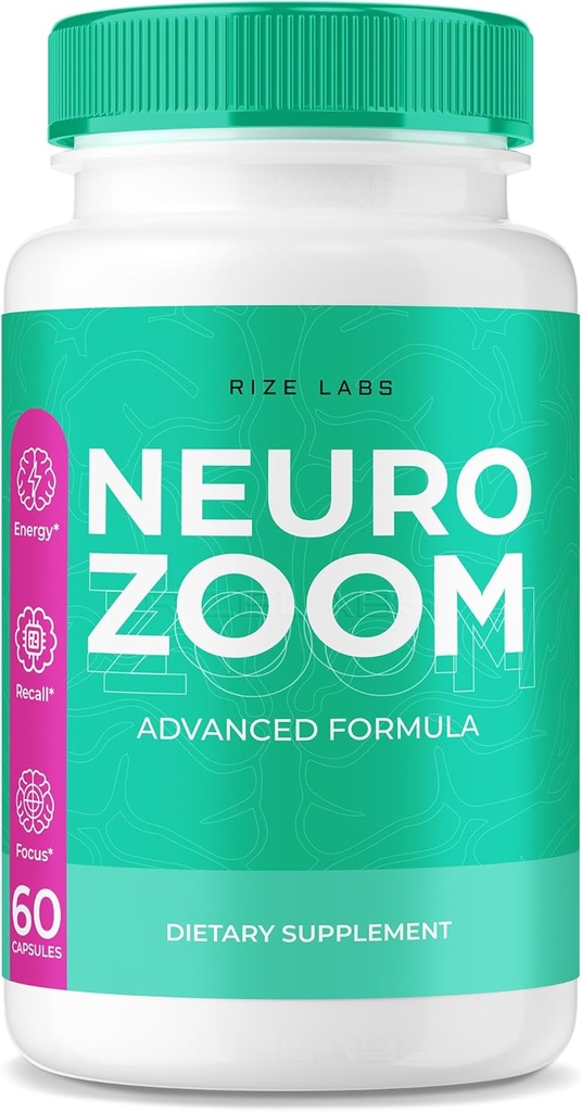 Supplément Neuro Zoom, Neuro Zoom Formule de support de mémoire organique, Neuro Zoom pour réduire les effets négatifs du brouillard cérébral, Neuro Zoom utilisé pour stimuler la mémoire, NeuroZoom Reviews (60 capsules)