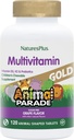 Natures Plus Animal Parade Gold Children's Multivitamin, Grape Flavor - 120 Chewable Animal Shaped Tablets - Vegan, Gluten Free - 60 Servings