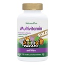 Natures Plus Parade d'or pour animaux Multivitamines pour enfants, arômes de raisin - 120 comprimés en forme d'animal à croquer - végétalien, sans gluten - 60 portions