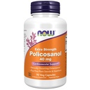 MAINTENANT compléments alimentaires, policosanol 40mg avec stérols de plantes de pin et hawthorn, extra force, 90 capsules de légumes