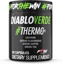 Bouchons Thermo Diablo Verde - 395mg Caféine, agrumes, café vert, thé vert - 60 Capsules, 60 portions