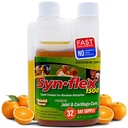 1500mg Glucosamine liquide et Chondroïtine - Formule à absorption rapide à haute concentration Arôme orange aide à soutenir la santé des articulations et du cartilage - avec l'écorce de saule blanc, le manganèse et le boswellin (32 jours d'approvisionnement)