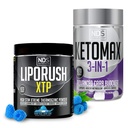 NDS Nutrition XTP Cône de neige à baies bleues thermogéniques (45 portions) et Keto-Max Avancé 3-en-1 de pilules Blocker de glucides Suppresseur d'appétit (90 capsules)
