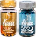 Générique Bypass Duo Select & PURIFY - Quemá grasa de día y de Noche (Sélectionnez 30caps) - (purifier 60caps), Bleu et Or
