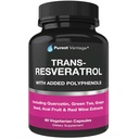 Supplément Resveratrol - Potent 1400mg Formule avec Trans Resveratrol, Quercetin, Graines de raisin, Thé vert, Acai et Extrait de Vin Rouge - 60 Capsules de Véggie