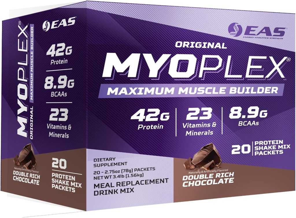 Sciences expérimentales et appliquées Myoplex d'origine Myoplex Maximum Muscle Builder (mélange de substitut de protéines) Qualité Mélange de protéines 42g Protéines (Double chocolat riche)