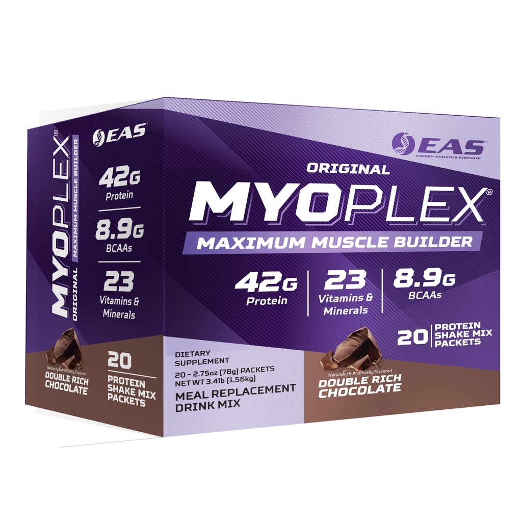 Sciences expérimentales et appliquées Myoplex d'origine Myoplex Maximum Muscle Builder (mélange de substitut de protéines) Qualité Mélange de protéines 42g Protéines (Double chocolat riche)