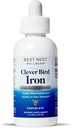 Best Nest Wellness Liquid Iron - Supplément de soutien à la santé cérébrale avec du fer sans goût Albion - Aides Production d'énergie et de globules rouges - Biodisponible Formule de fer - Chocolat, 4 fl oz (120 portions)