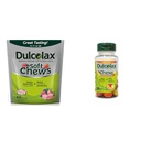 Dulcolax Soft Chews Saline Laxative Mixte Berry (60ct) Gentle Constipation Relief, Magnésium Hydroxyde 1200mg & Chewy Fruit Bites, Saline Laxative, Fruits assortis (30ct) Cramp-Free Constipation Relief