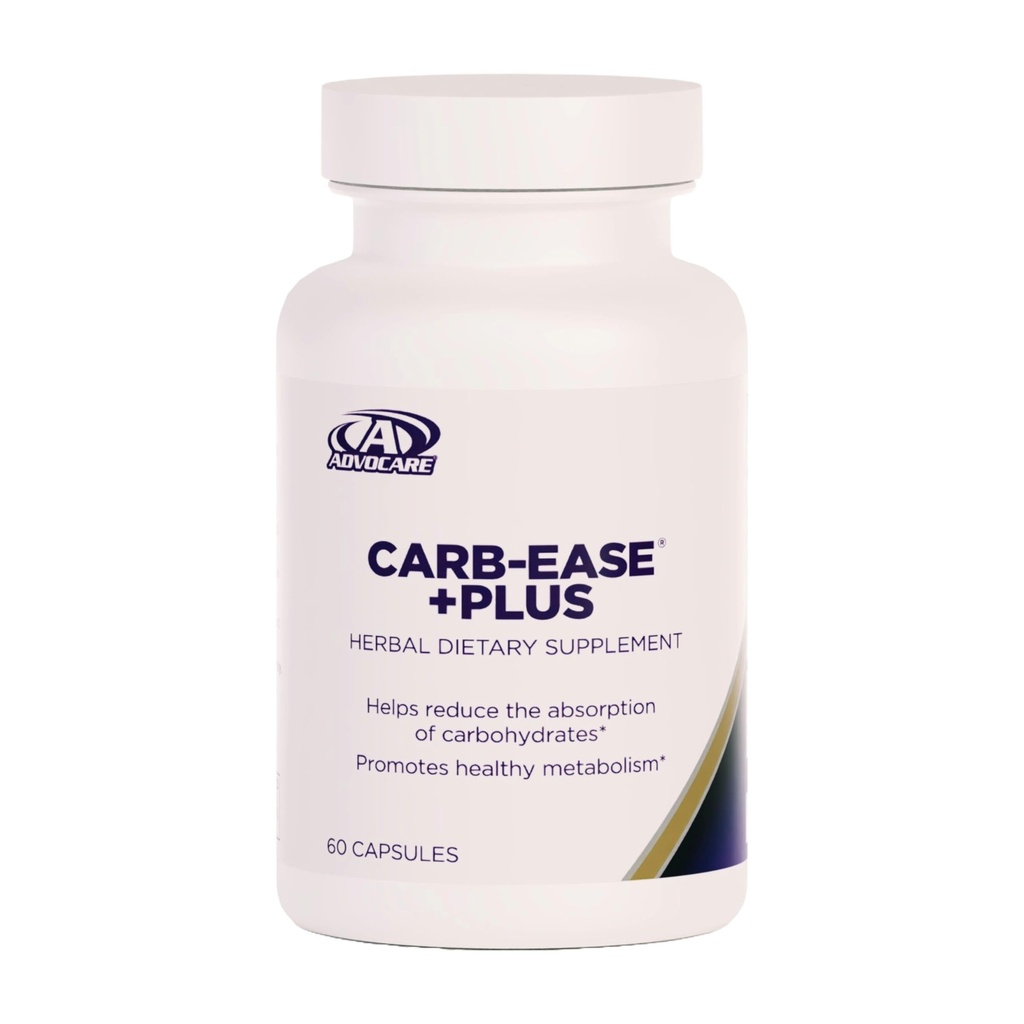 AdvoCare Carb-Ease Plus - Supplément bloqueur de glucides avec haricot, graines de raisin et extraits de café vert - soutient le métabolisme sain* - 60 capsules