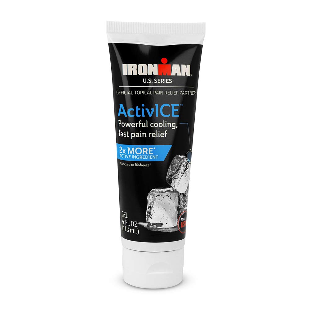 Curad IRONMAN ActivICE Gel de refroidissement topique, soulagement de la douleur pour l'arthrite, les articulations, les muscles, le dos et les douleurs corporelles, 4 oz (1 comte)