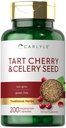 Carlyle Tart Cherry and Celery Seed Supplement (supplément de graines de celery) 200 capsules