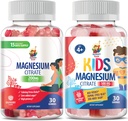 Gommies de magnésium pour les enfants 500mg et Gommies de magnésium pour les adultes - 100mg.