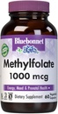 BlueBonnet Nutrition Méthylfolate 1000 mcg, pour l'énergie, l'humeur et la santé prénatale*, non OGM, végétalien, kosher certifié, sans gluten, 60 capsules végétales, 60 portions
